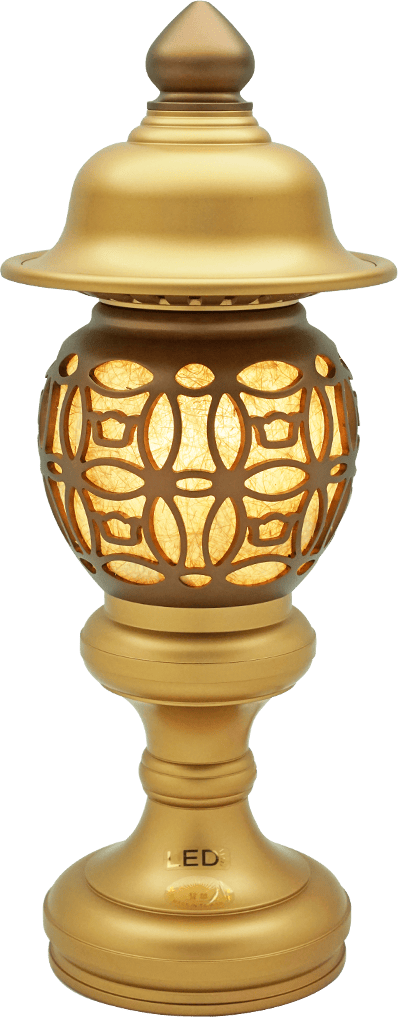 佛具-古沉色-寶華-銅器-香爐-佛燈-供杯-茶几