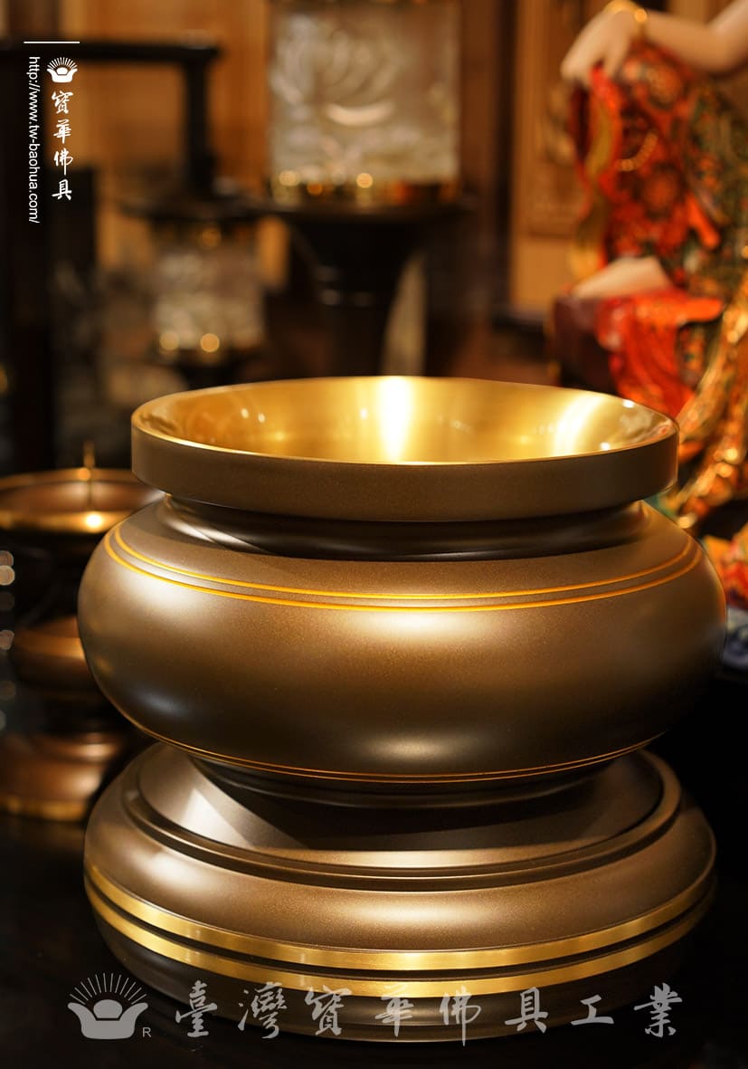 佛具-仿古-寶華-銅器-香爐-佛燈-供杯-茶几