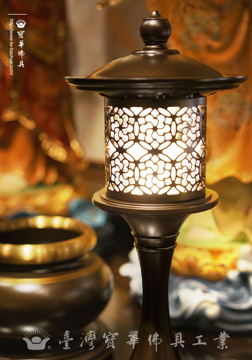 佛具-仿古-寶華-銅器-香爐-佛燈-供杯-茶几