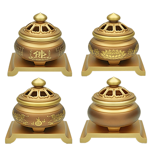 佛具-古沉色-寶華-銅器-香爐-佛爐-神明爐-佛燈-供杯-茶几-淨爐