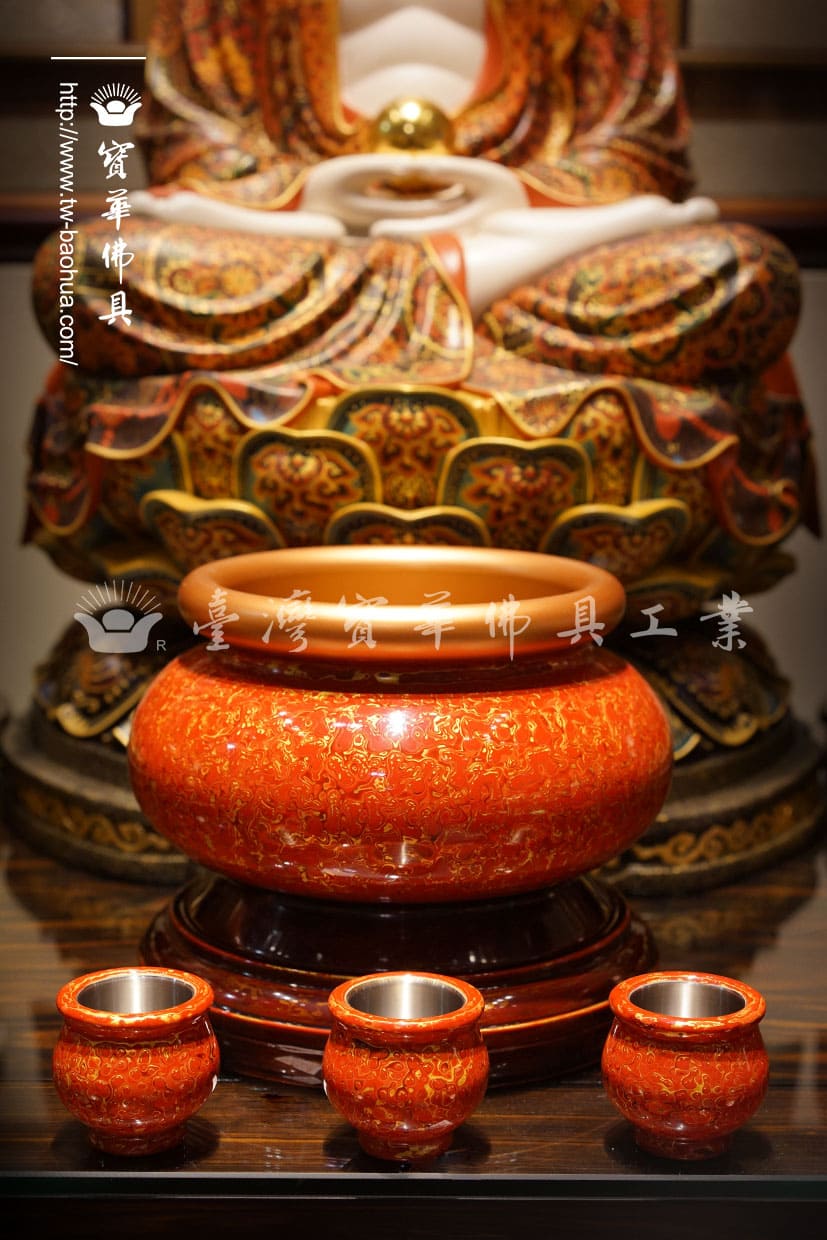佛具-大紅袍-寶華-銅器-香爐-佛燈-供杯-茶几