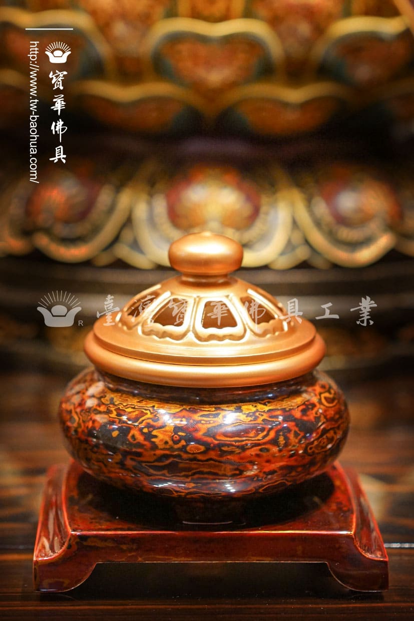 佛具-大紅袍-寶華-銅器-香爐-佛燈-供杯-茶几