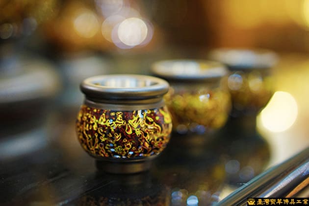 佛具-變塗-寶華-銅器-香爐-佛燈-供杯-茶几