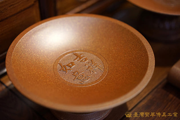 佛具-珊瑚紅-寶華-銅器-香爐-佛燈-供杯-茶几