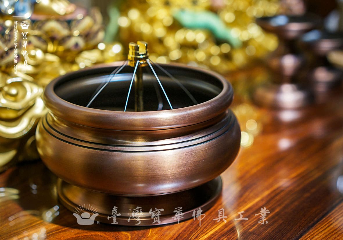佛具-手染-寶華-銅器-香爐-佛燈-供杯-茶几