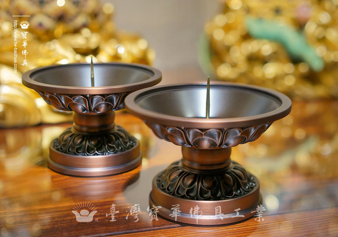 佛具-手染-寶華-銅器-香爐-佛燈-供杯-茶几