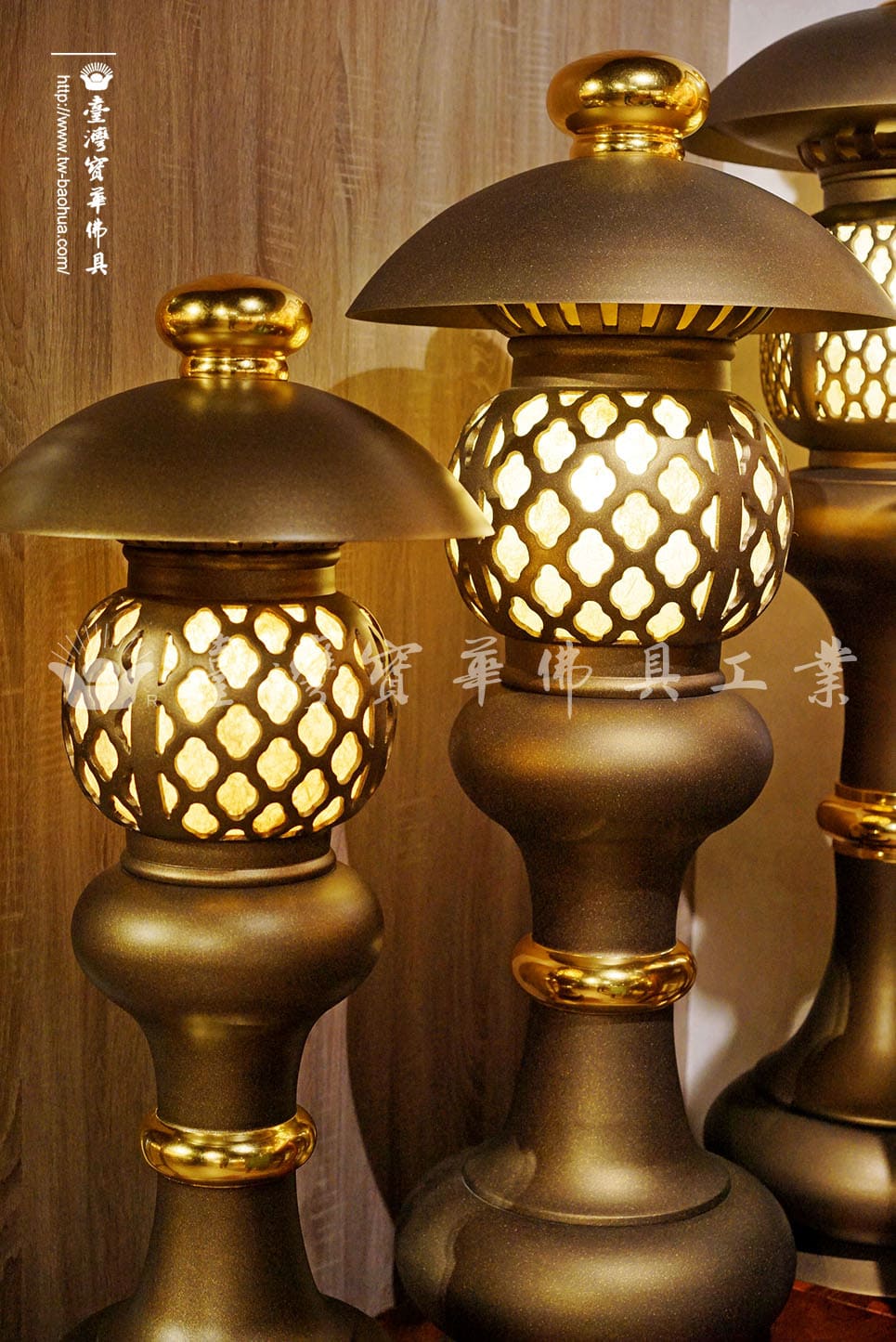 佛具-翡翠綠-寶華-銅器-香爐-佛燈-供杯-茶几