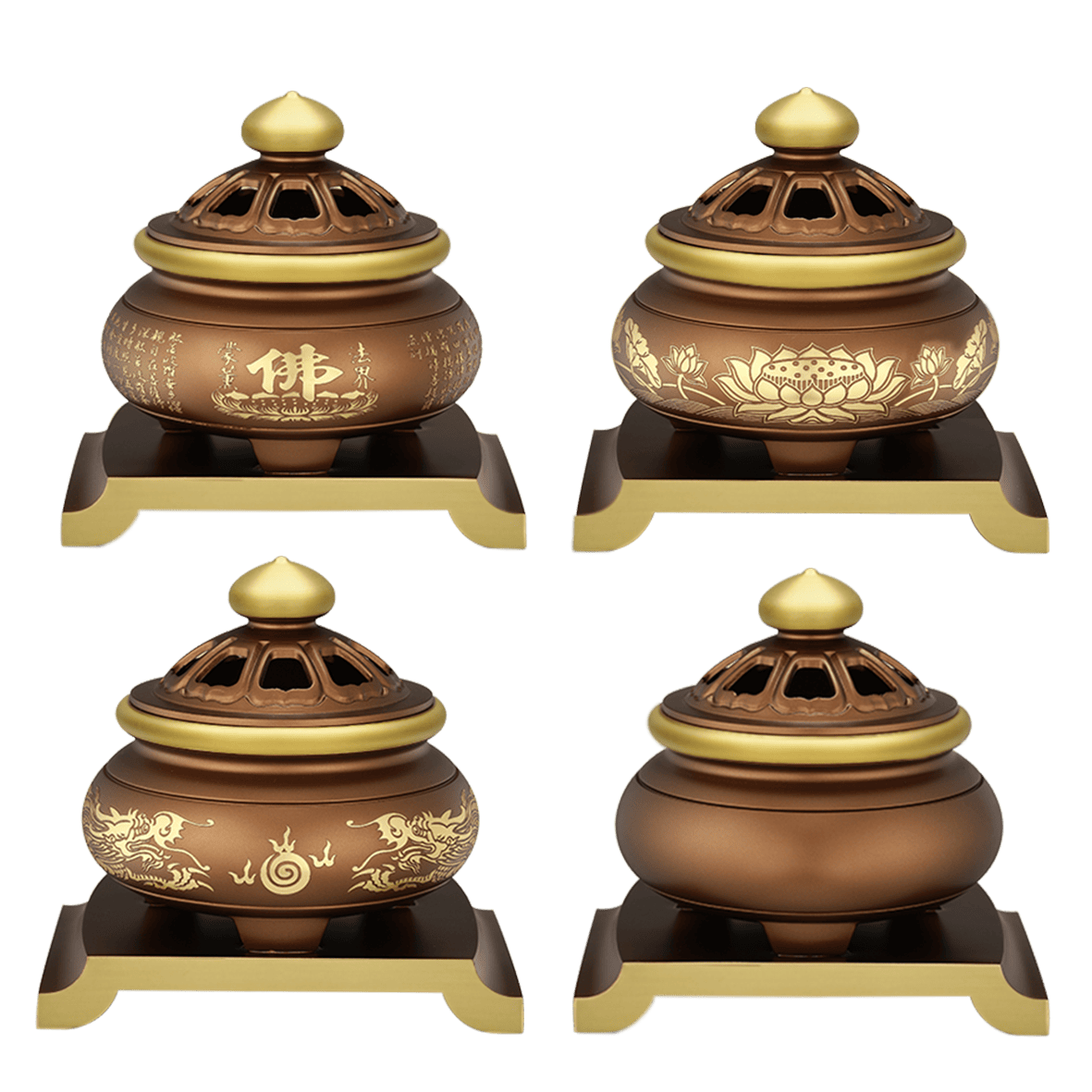 佛具-全沉-寶華-銅器-香爐-佛爐-神明爐-佛燈-供杯-茶几-淨爐