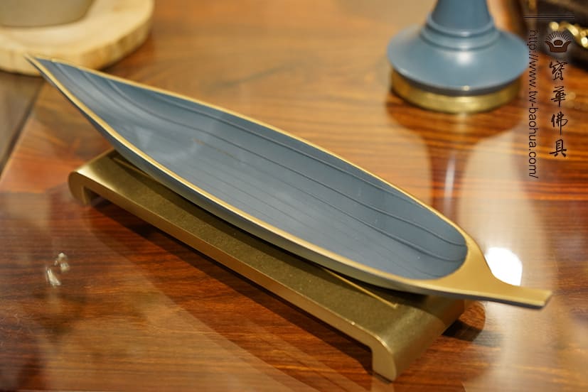 佛具-熱染藍-寶華-銅器-香爐-佛燈-供杯-茶几