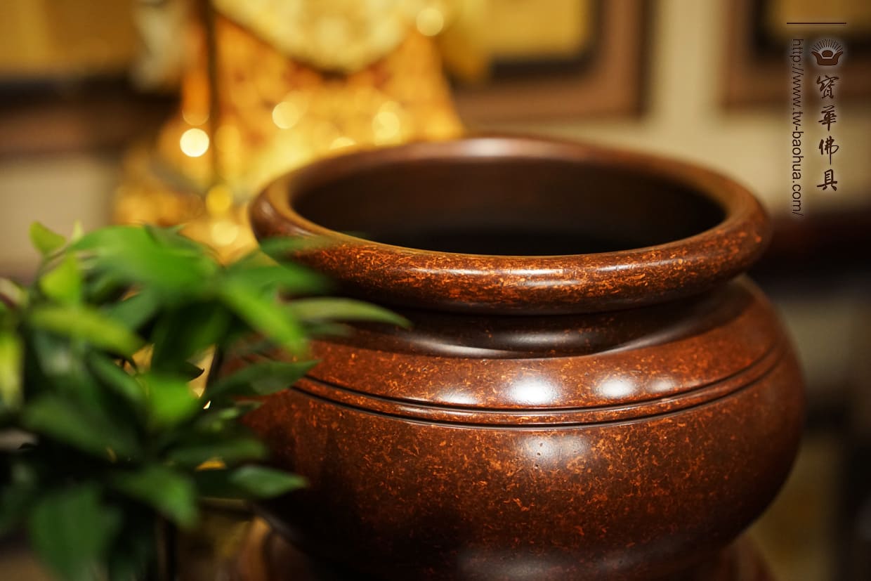 佛具-熱染紅-寶華-銅器-香爐-佛燈-供杯-茶几