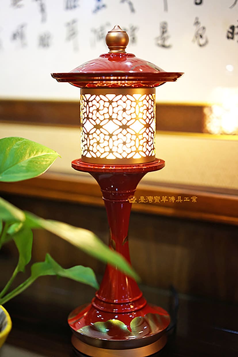 佛具-描金-寶華-銅器-香爐-佛燈-供杯-茶几