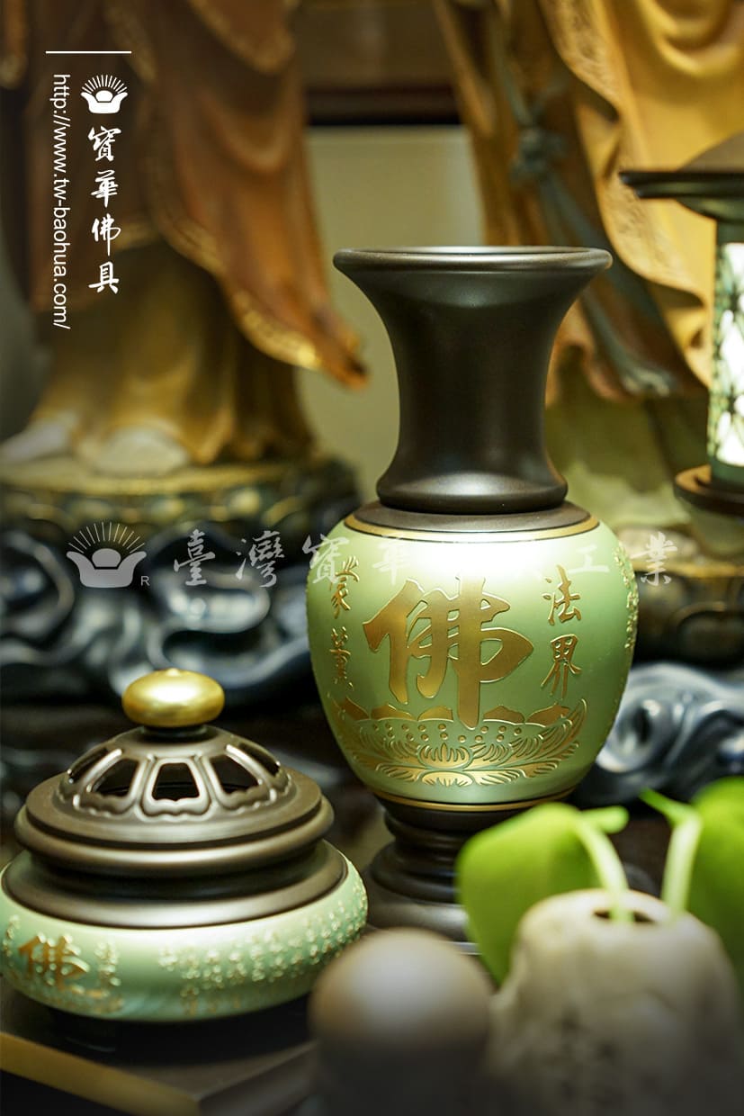 佛具-莫蘭迪古-寶華-銅器-香爐-佛燈-供杯-茶几