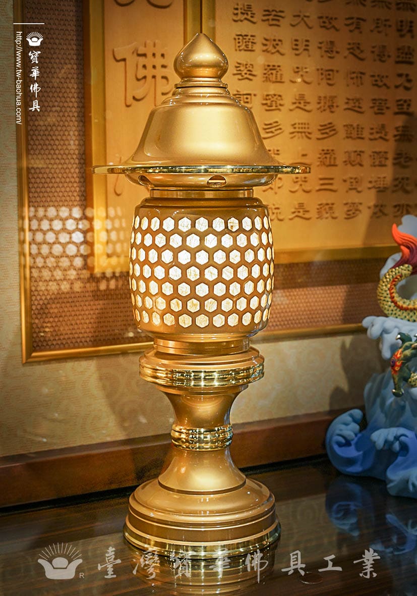 佛具-粉金-寶華-銅器-香爐-佛燈-供杯-茶几
