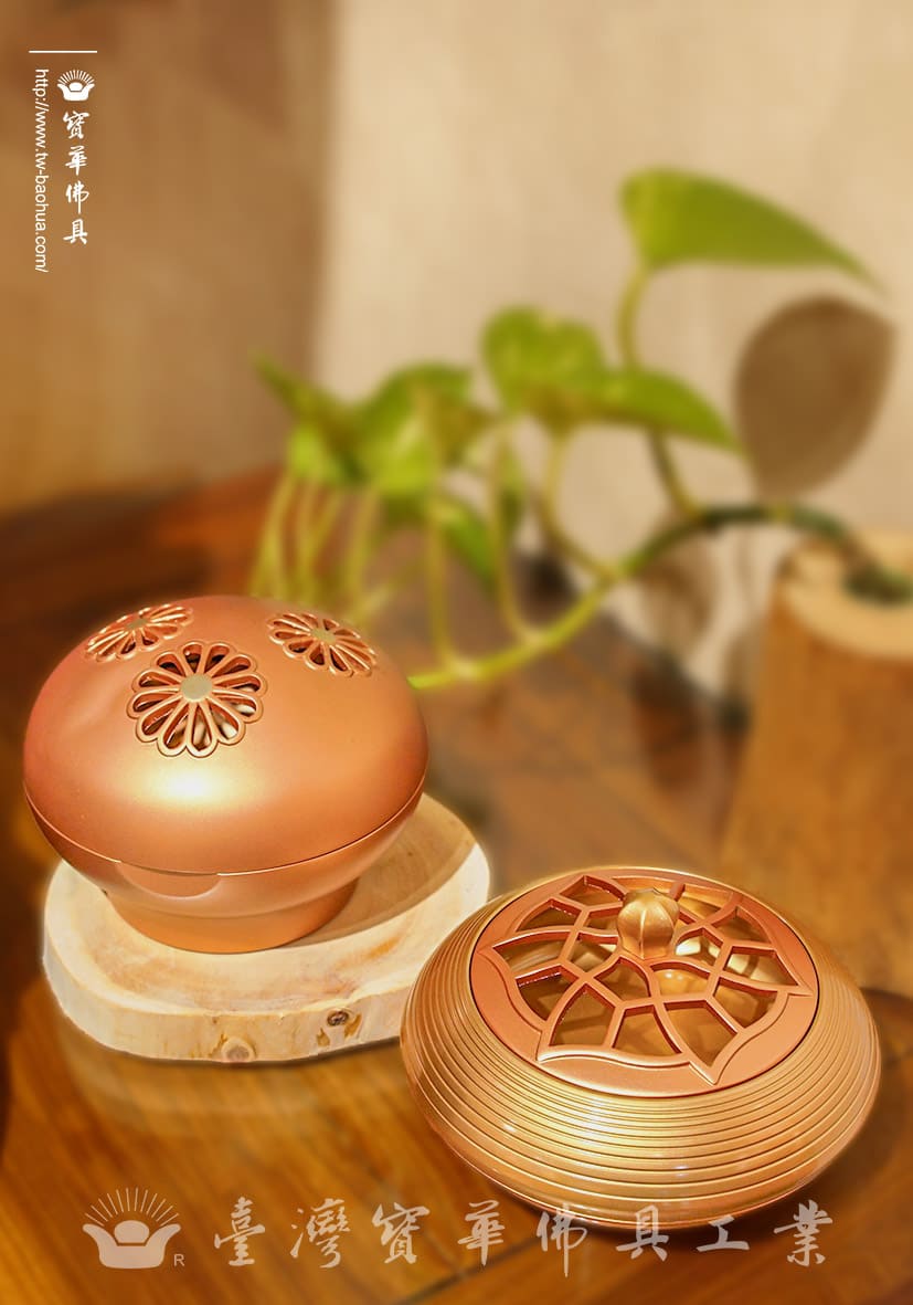 佛具-粉紅珍珠-寶華-銅器-香爐-佛燈-供杯-茶几