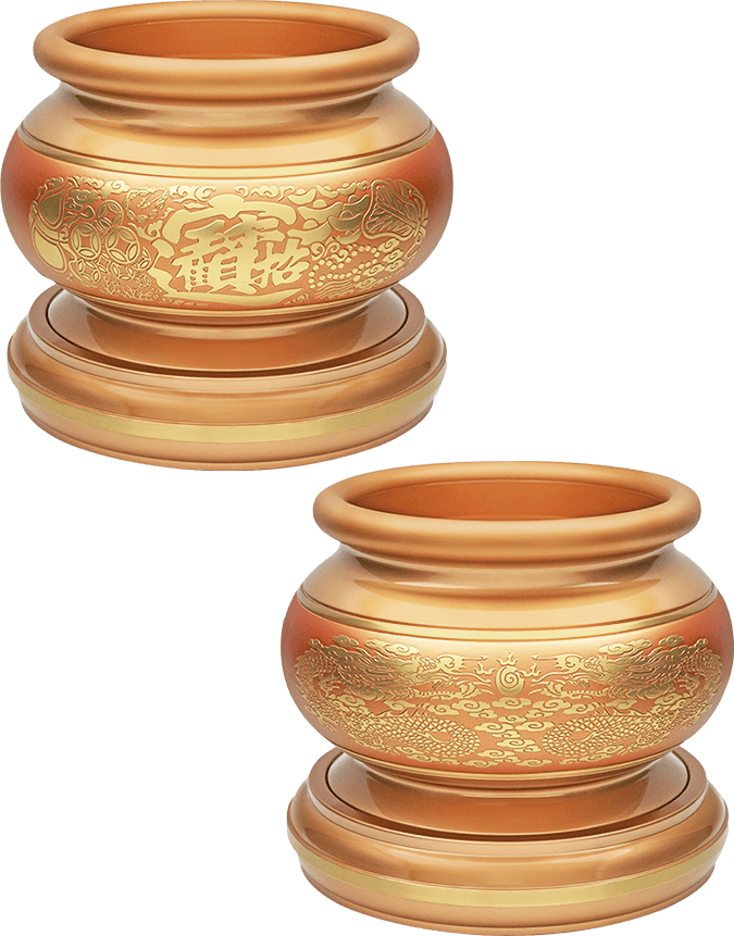 佛具-粉紅珍珠-寶華-銅器-香爐-佛爐-神明爐-佛燈-供杯-茶几