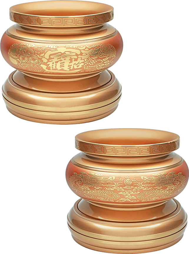 佛具-粉紅珍珠-寶華-銅器-香爐-佛爐-神明爐-佛燈-供杯-茶几