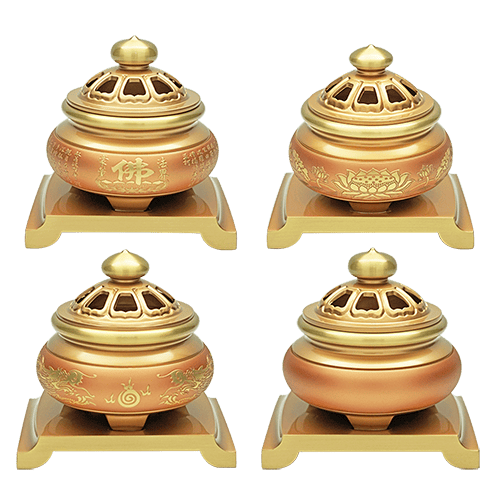 佛具-粉紅珍珠-寶華-銅器-香爐-佛爐-神明爐-佛燈-供杯-茶几-淨爐