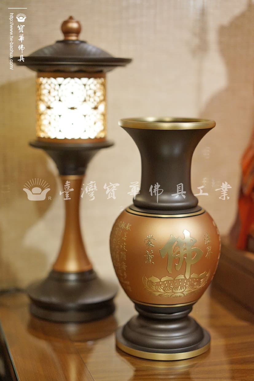佛具-紅珍珠-寶華-銅器-香爐-佛燈-供杯-茶几