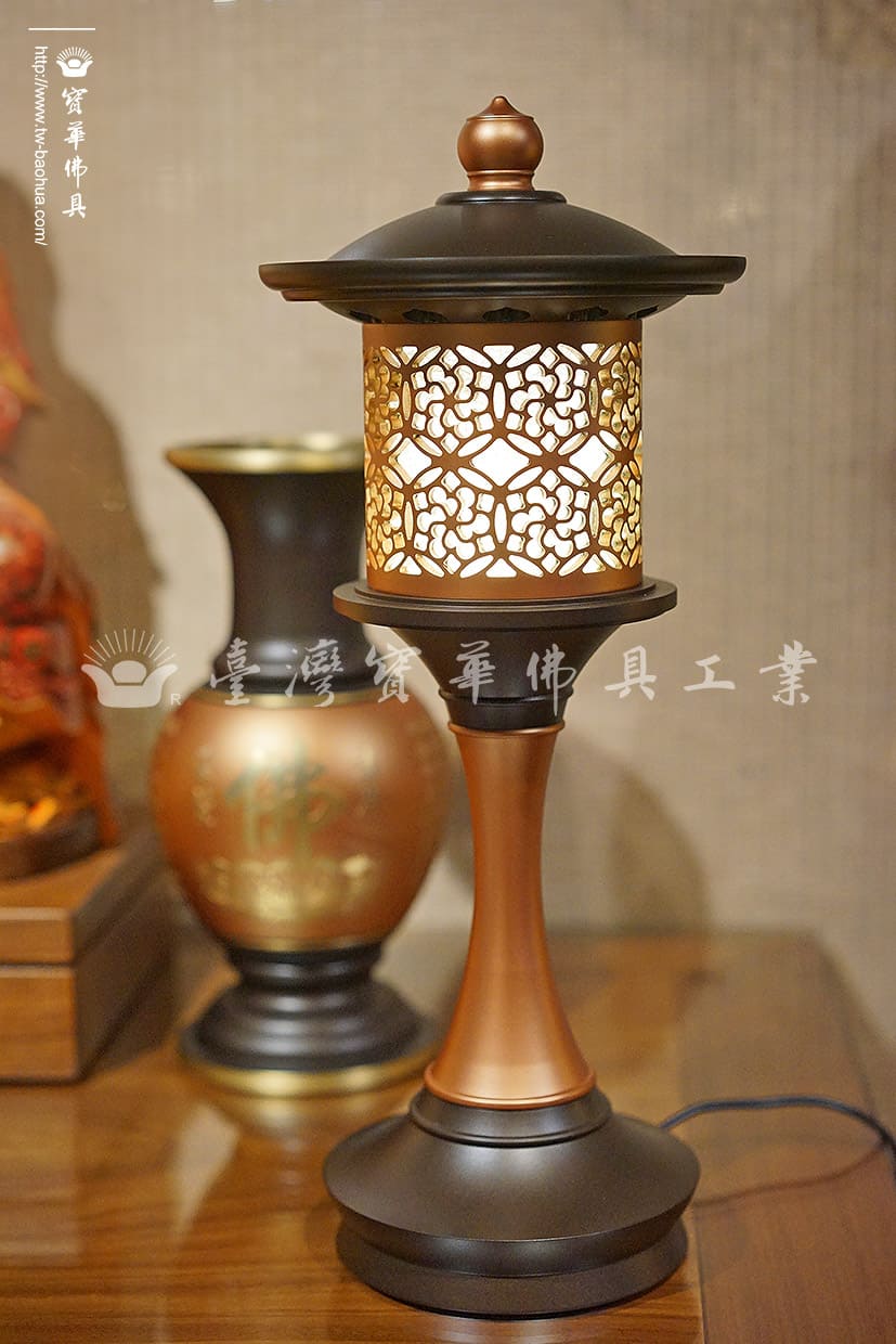 佛具-紅珍珠-寶華-銅器-香爐-佛燈-供杯-茶几