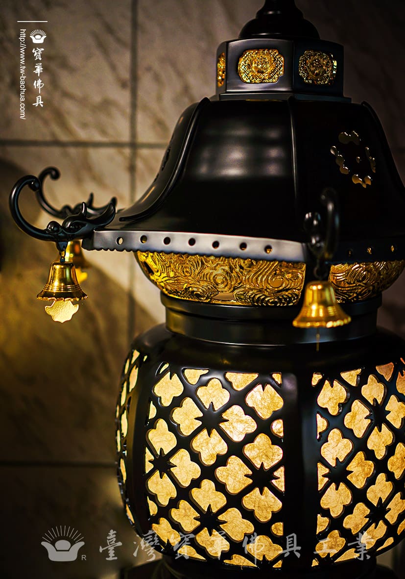 佛具-昭和-寶華-銅器-香爐-佛燈-供杯-茶几