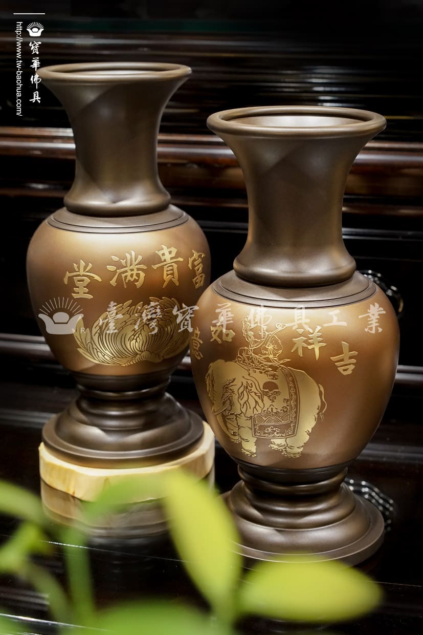 佛具-太妃金-寶華-銅器-香爐-佛燈-供杯-茶几