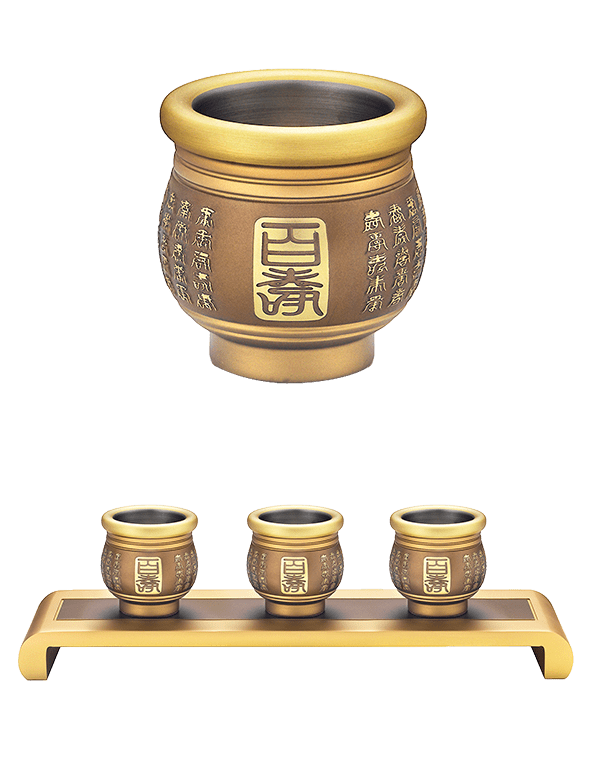佛具-古沉色-寶華-銅器-香爐-祖先爐-佛燈-供杯-茶几