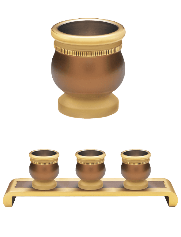 佛具-古沉色-寶華-銅器-香爐-祖先爐-佛燈-供杯-茶几