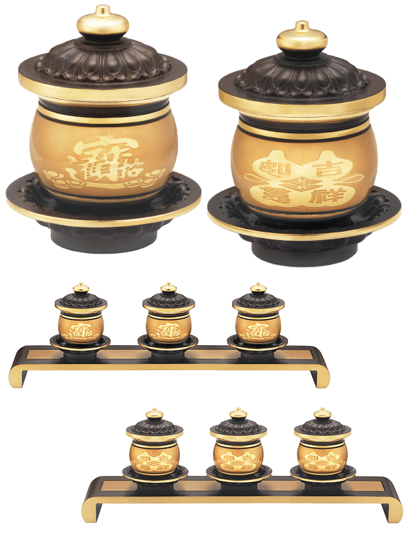 佛具-雙色-寶華-銅器-香爐-祖先爐-佛燈-供杯-茶几