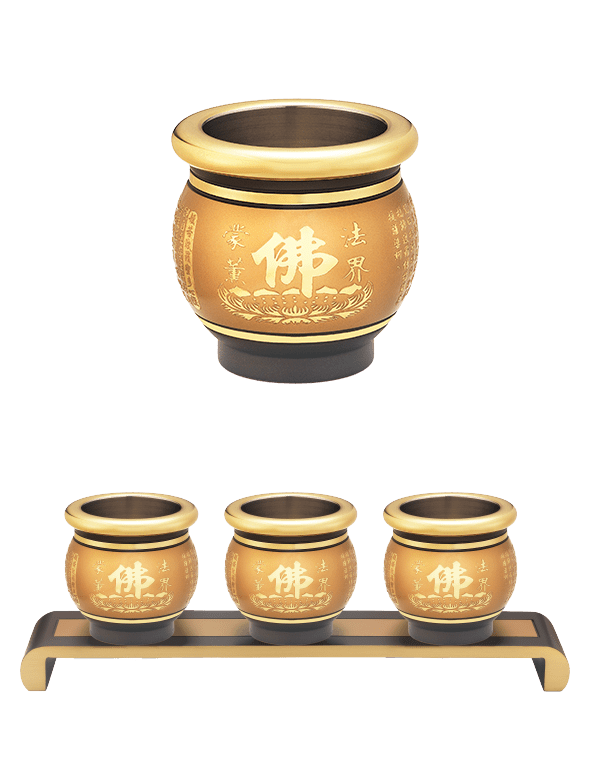 佛具-雙色-寶華-銅器-香爐-祖先爐-佛燈-供杯-茶几
