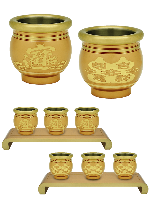 佛具-粉金-寶華-銅器-香爐-祖先爐-佛燈-供杯-茶几