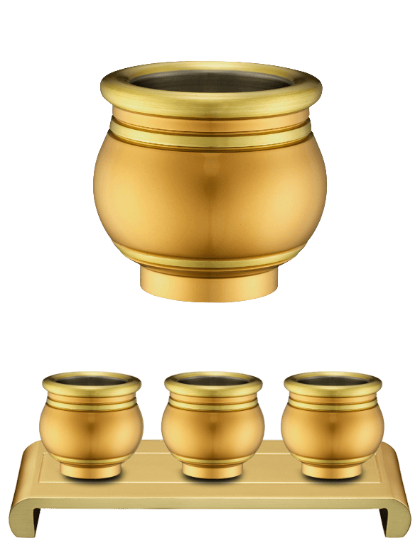 佛具-粉金-寶華-銅器-香爐-祖先爐-佛燈-供杯-茶几