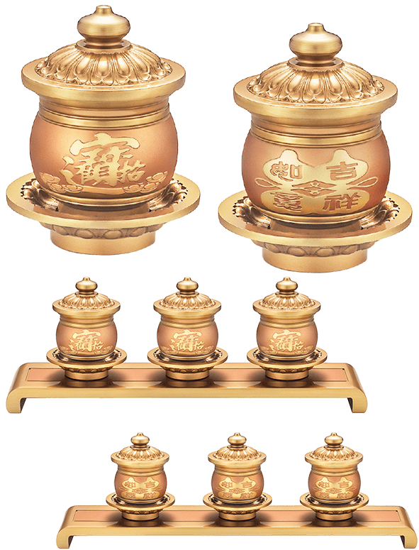 佛具-粉紅珍珠-寶華-銅器-香爐-祖先爐-佛燈-供杯-茶几