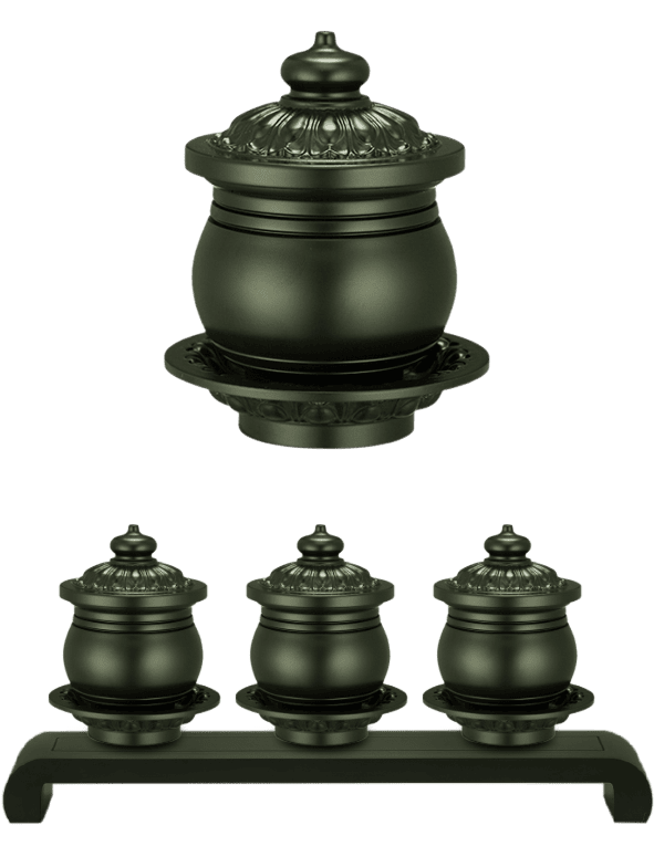 佛具-昭和-寶華-銅器-香爐-祖先爐-佛燈-供杯-茶几